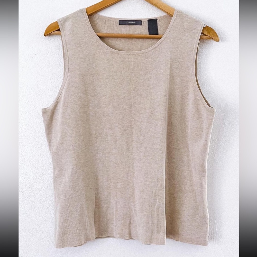 Cream Liz Claiborne tank top